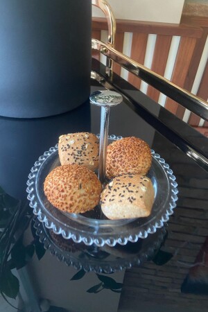 MNZ-شفافية ميني بيرة حافة الفضة رف خدمة النظارة اللوحة 16 سم TYC00693373136 - Heritage