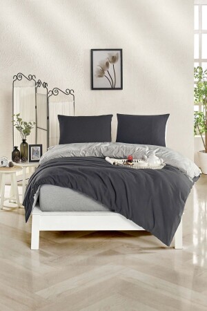 MNZ- غطاء واحد من الأغطية 160x220 الأنتراكيت-الرمادي HTEKYRGNKLFCFTYN - HOMENUP