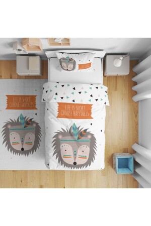 غرفة الأطفال من طراز MNZ - طباعة رقمية واحدة غطاء غطاء غطاء بدون أوراق 160x220cm نموذج5005 i55005029000 - instababyrooms