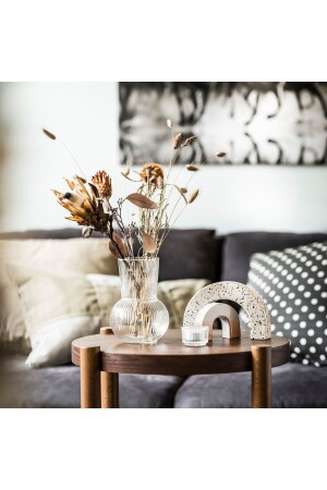 كرافة العبوة الديكورية MNZ حجم صغير 17 سم قطر: 12 سم زجاج NGUG317 - IKEA