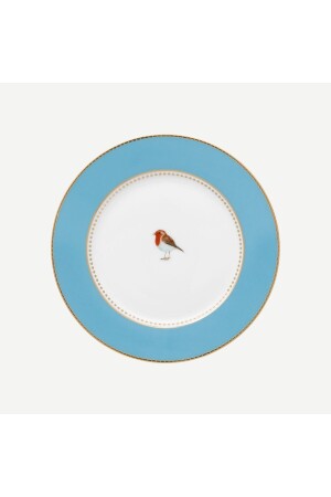 طيور الحب من طراز MNZ طقم كعك البورتسلان الأزرق 17 سم 51001027 - Pip Studio