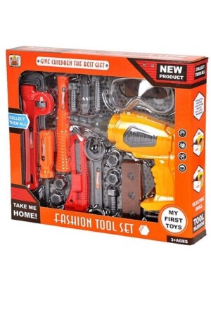 مجموعة من ألعاب MNZ - بطارية تعمل في إصلاح الحفر 17 قطعة - Can Oyuncak