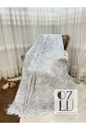 أريكة من القطن من MNZ - غطاء السرير من الأريكة 170x220 أريكة من الدرجة الرمادية مضادة للنزلق أريكة رمي - Özlü Home