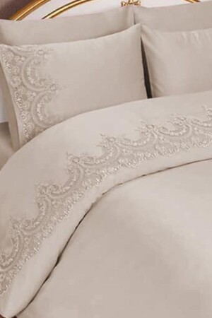 MNZ- الفرنسية غيبور سلطانات غطاء غطاء كابوتشينو 177274 - Çeyiz Diyarı