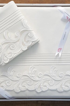 MNZ- الفرنسية جيبور مطرقة بيلندا غطاء غطاء المجموعة كريم 178813 - Çeyiz Diyarı