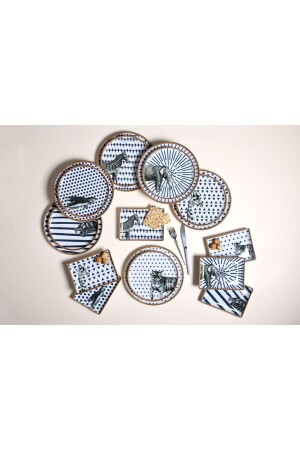 (MNZ-الحيوانات) 18 قطعة (مخبأة وجبة إفطار) مجموعة 6 أشخاص - Porland