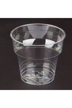 كوب بلاستيكي صلب إضافي من ميكا الكريستال الشفافية من MNZ 180 Cc 100 قطعة - Chs