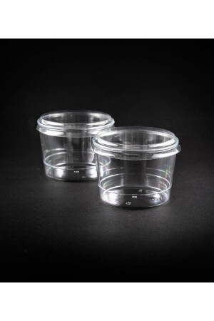 حاوية من البلاستيك من طراز MNZ 180cc بوديغا 30 قطعة (1 حزمة) مع غطاء 88000110266 - Genel Markalar