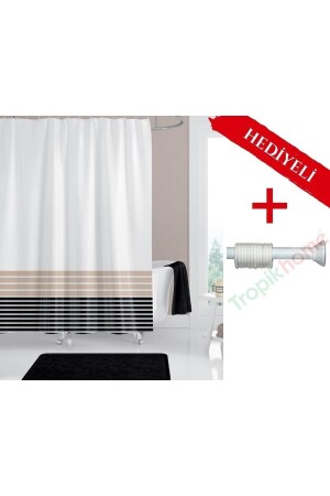 الستارة الحمامات ذات الطلاء المقطوعة من MNZ مع هدية 180x200 سم الستارة الحمامات ذات الجناح الواحد - الستارة الحمامات ذات الألوان - Tropikhome