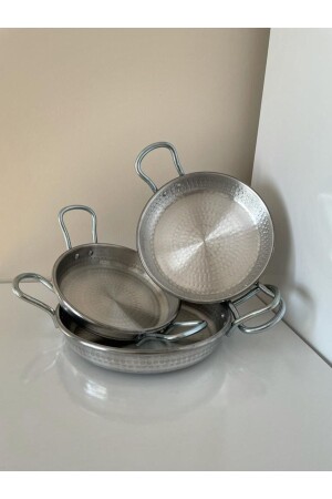 مجموعة من الخزانات من الألومنيوم من MNZ مجموعة من السونا مجموعة من النحاس نظرة الخزانة مجموعة 18+20+22 سم - Sobapark