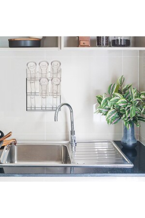 MNZ- الجدار على الجدران كوب منظمة شنجر و جفاف رف 19x12x24 سم - Bosphorus