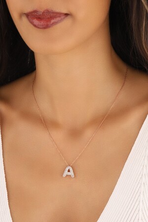 MNZ-النساء الورودية الورودية الخطاب الفضية العنق 1A - Lia Berto