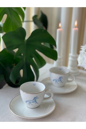 كوب شاي من النحاس من MNZ 2 قطع 038 - BOES Porselen