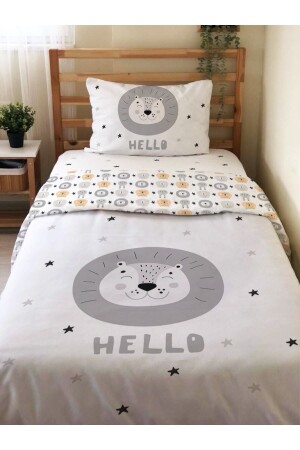 MNZ-مزدوج الجانب الأسد نمط 2 قطع مجموعة بدون ورق طباعت واحدة غطاء غطاء مجموعة أبيض 13988 - Evmila