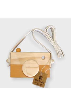 كاميرا وولدورف من الخشب من نوع MNZ - كاميرا الأطفال التعليمية لعبة 2 3 4 5 فتاة عمرها 6 سنوات - الخردل - Websunday