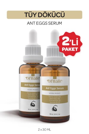 MNZ- موربي زيت البيض إزالة الشعر السيروم مرطوب المجموعة الفائقة من 2 30ml - Ornate