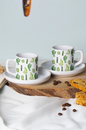 مجموعة كوب القهوة من نوع MNZ لـ 2 و كاكتوس سلسلة 7823OUCYG ST_P306112 - Seraclass