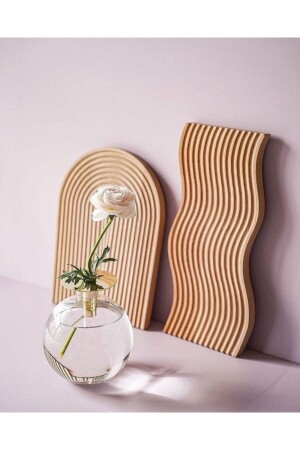 مكنة تقديم قوس قزح مزحوق من الخشب من MNZ و لوح قطع مجموعة 2 AHKT18034 - CiCiLer