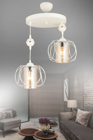 مصباح MNZ-معلن أبيض 2 قطع زافير فاخر شمعة AK00031 - Kraliçe