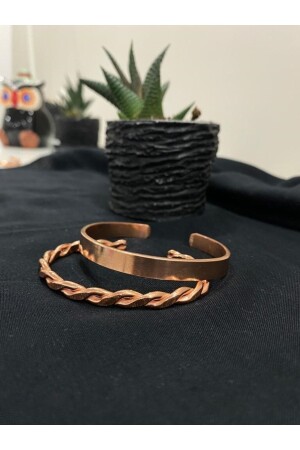 مجموعة MNZ من 2 سوار نحاس نقي - Kavele