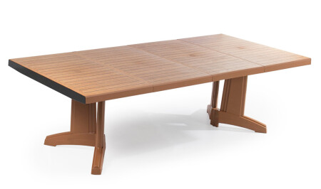 MNZ-قطر - 2 طاولات مزينة من خشب التيك - Cadde Yıldız