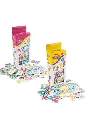 MNZ-- الحروف والرقم المغناطيسيين - مجموعة من 2 - مجموعة المغناطيس التعليمي - Diytoy