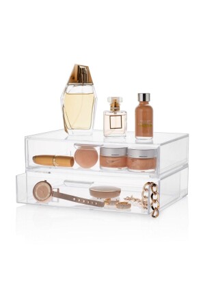 منظمة مكياج MNZ مع 2 سحبات قابل للتوسع - Esdastore