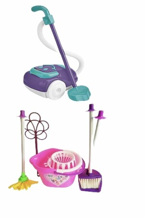 مجموعة تنظيف لعبة MNZ ومتنظيف فراغ لعبة 2 منتجات في واحدة - Kings