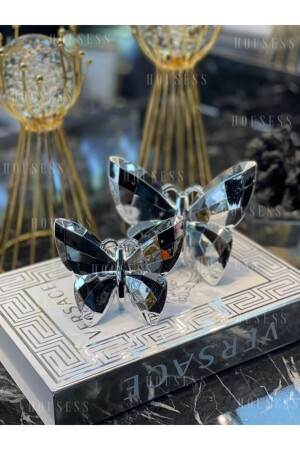 MNZ-تزيين 2 قطعة ترينكيت فراش الفضة زينة صغيرة البوليستر الصب - Housess