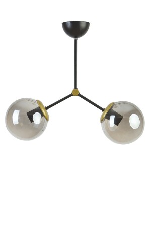 MNZ-روميو تصميم معاصر غرفة المعيشة المطبخ اللون الأسود الأثرية التفصيليات الدخان الزجاج 2 قطع الشنارة JLT01 - Modavize