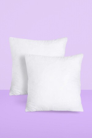 MNZ- مربع 2 قطع رمي وسادة مع حق حقائق الألياف دعم الخصر ملء داخل وسادة - Junenext