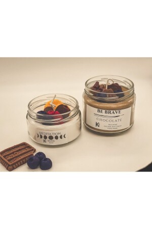 هدية مزينة من نوع MNZ مصنوعة يدوياً شمعة كعكة رائحة جيدة - 2 - Kija Home