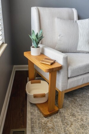 طاولة جانبية من الخشب من نوع MNZ، طاولة كوفي صلبة من نوع 2 طابق Pnr200 TYC00704709146 - WOODENSA