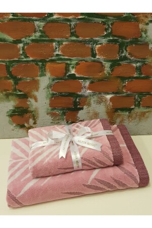 مجموعة من أدوات الحمام من ورقة MNZ - 2 قطع - PRA-5489484-0993 الوردي - Özdilek