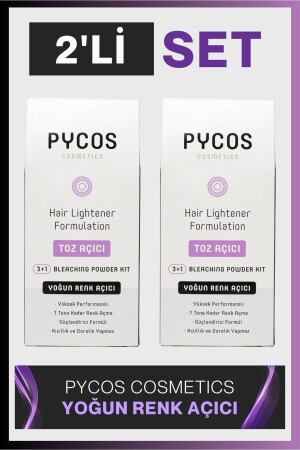 مكنس الشعر MNZ - مكنس اللون - مسحوق - مكنس - أكسيدات لون الشعر المكمل - مسحوق أوريال 2 طلاء - Pycos Cosmetics