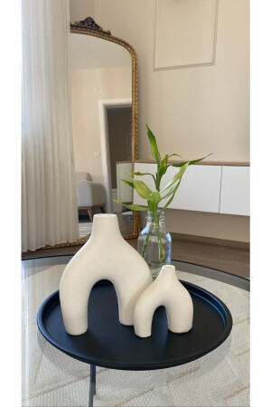 مجموعة MNZ من 2 حوض سكندنافي - الحد الأدنى من الحوض الديكوراتي - Rç Dekor