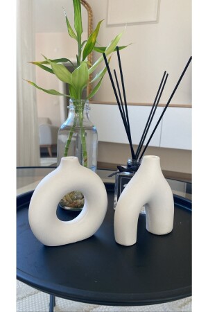 مجموعة MNZ من 2 أكواب زينة سكندنافية بوهيمية صغيرة - Rç Dekor