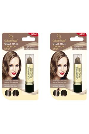 علبة من طراز MNZ لتغطية الشعر الرمادي البني 2 قطع Sacrujuacıkkahve - Golden Rose