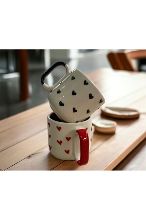 MNZ-مخصصة قلب محطم يد مطرز صهيرة سيراميكي عاشق من 2 - Seracey