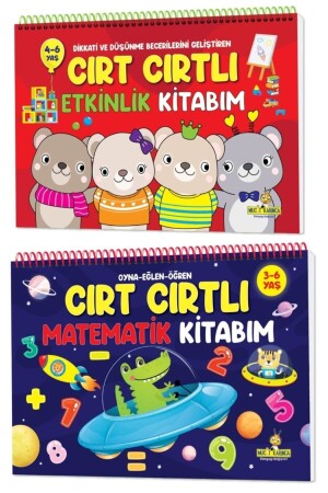 (MNZ) - ارتفاع الذكاء 2 كتاب (Sett My Velcro Activity Book) الذي يحسن الاهتمام ومهارات التفكير (ogrence36ve46 - yükselen zeka