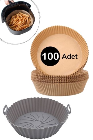 MNZ-® سليكون طحنة هوائية رمادية خفيفة 20 سم و 100 قطعة من ورق الخفيفة PRA-8322646-8731 - Buffer