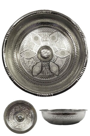 كأس حمام مسح من النحاس النقش التقليدي من MNZ 20 سم 21412543576567 - Btr