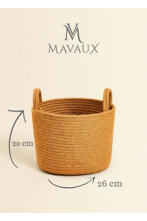 MNZ-متعددة الأغراض، 20 سم-26 سم حجم صغير، المقبض الجانبي، السلة، اليوت، الويكر، السلة المنسوجة، المنظمات - MaVaux