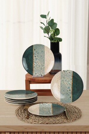 لوحة كعكة ملونة من طراز MNZ 20 سم 6 قطع -19781 ST040206F030A02J900MASD400 - Keramika