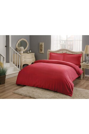 مجموعة قماش ساترين من الـ MNZ الأحمر القديم الأحمر الأساسي بدون لون مرنة 200 سم × 220 سم 60179215 - Taç