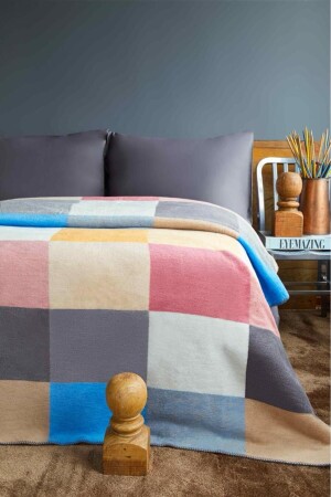 غطاء من فخمة من نوع MNZ - بلوش الملك الحجم - غطاء دافئ سم 200 × 230 سم - Sesli Home