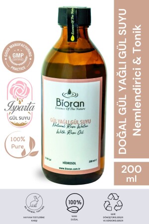 MNZ-مياة الورود تُضيء وتثبت الأوراق تُونيكيًا مع زيت الورود 200 مل TYC00682144783 - Bioran