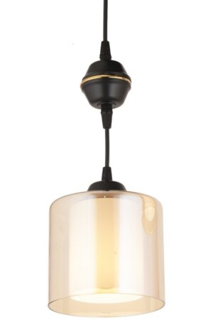 مصباح عجلة واحد MNZ مشرق زجاج مزدوج فخمة حديثة تراجعية الشنابل 2001 - KARDELEN AYDINLATMA AVİZE