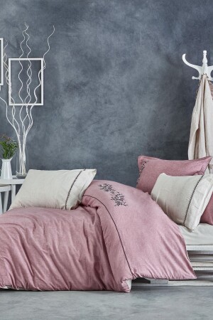 MNZ- العضوية القطن من القطن من الأغطية المزدوجة المكونة من 200*220 مسحوق الفولين 55NVRÇKALP - Ecocotton