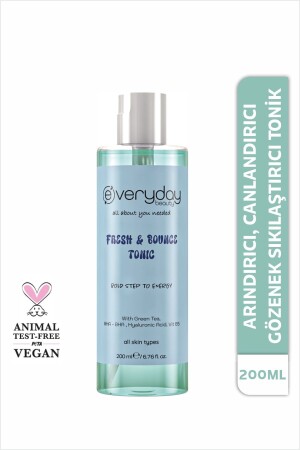 MNZ- تنظيف وترتيب طون 200ml ملفات التشديد التشوية (AHA BHA) - Everyday Beauty